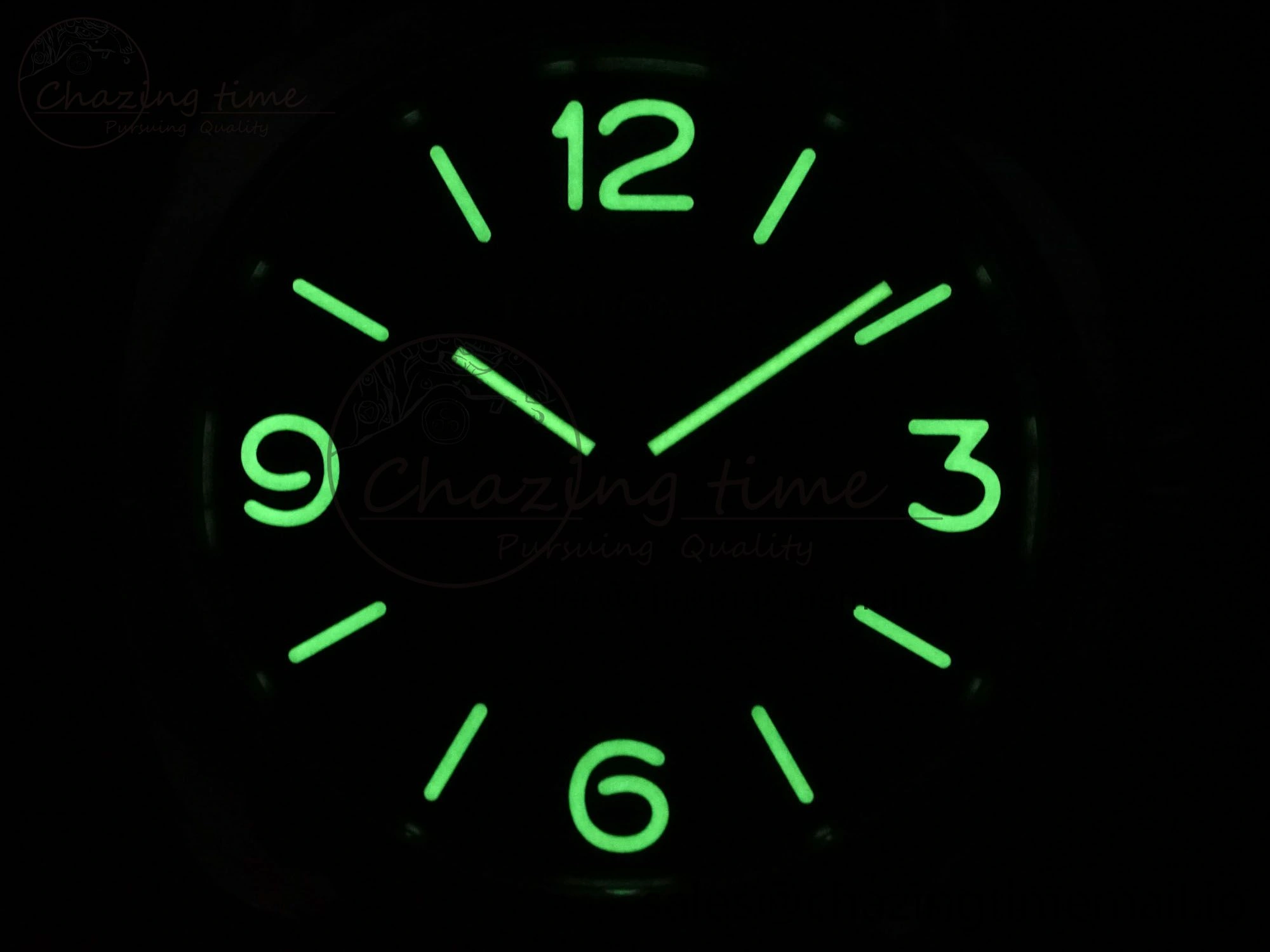 PAM753 HWF 1:1 Best Edition Black Dial On Brown ASSO Leather Strap A6497
