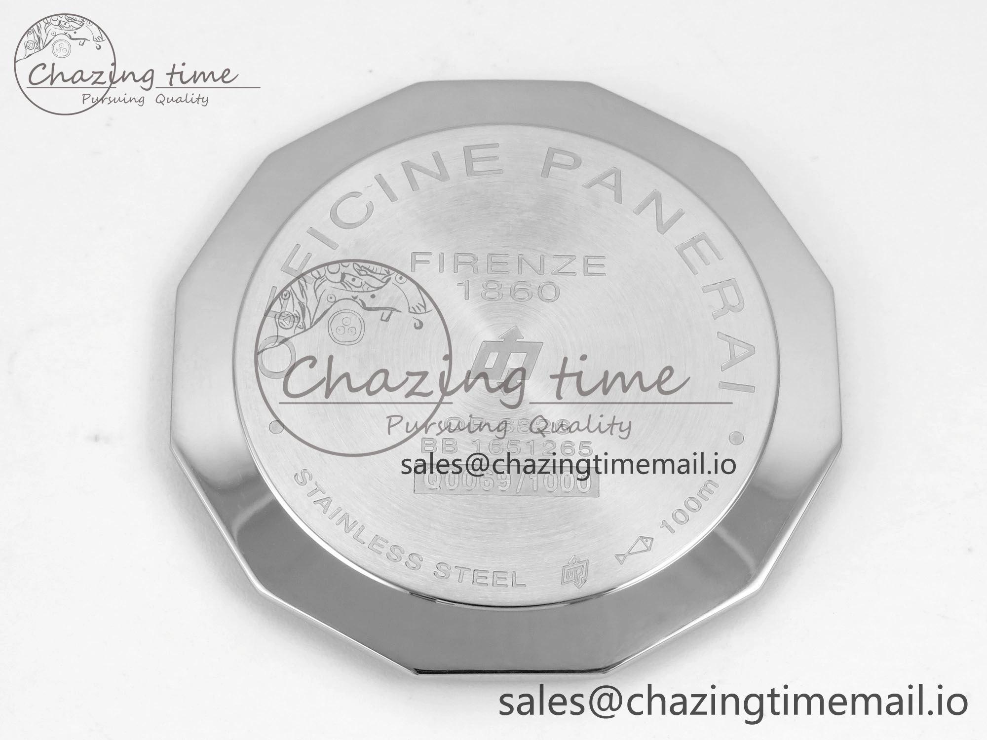 PAM753 HWF 1:1 Best Edition Black Dial On Brown ASSO Leather Strap A6497