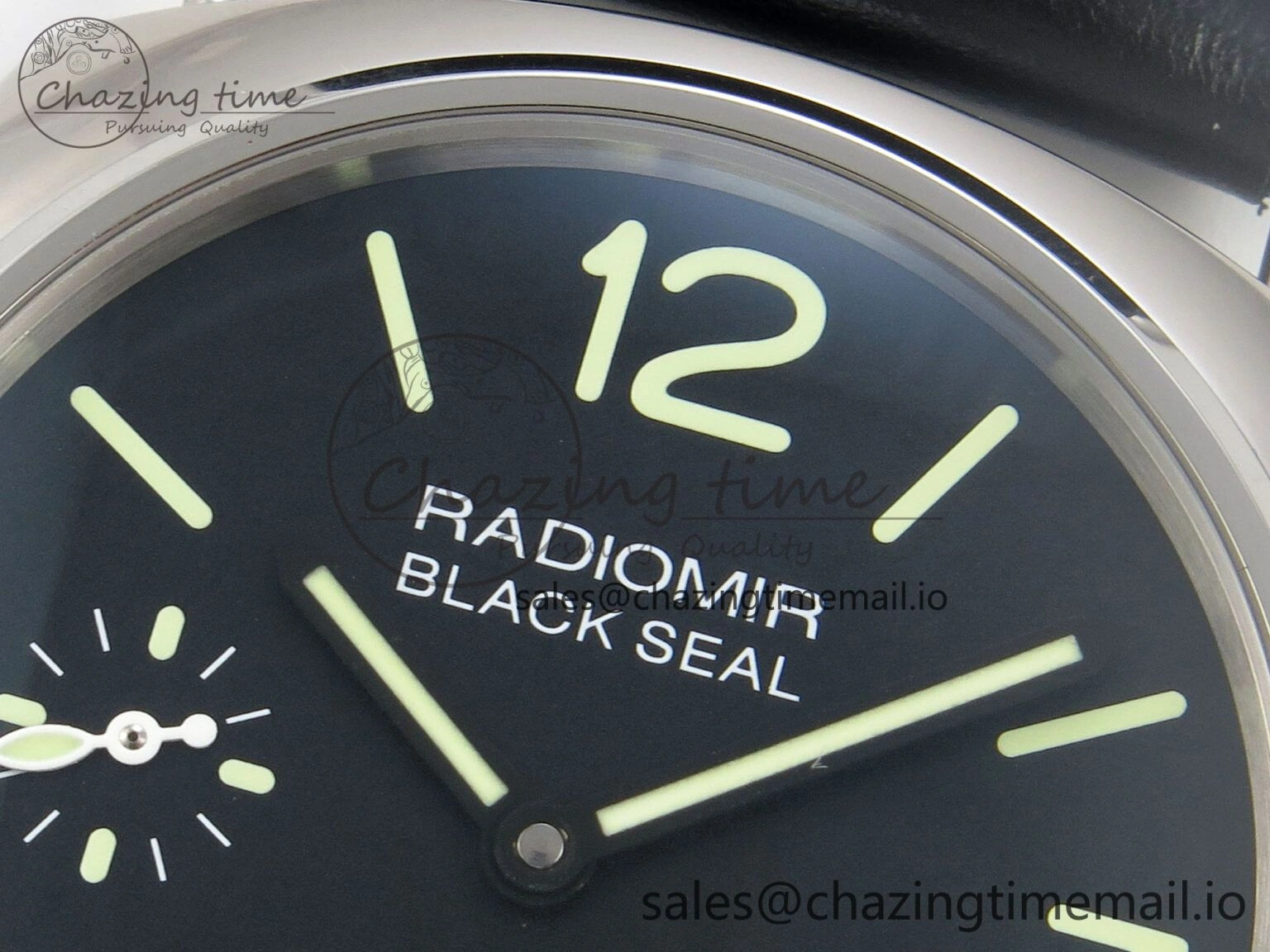 PAM754 HWF 1:1 Best Edition Black Dial On Black Leather Strap A6497
