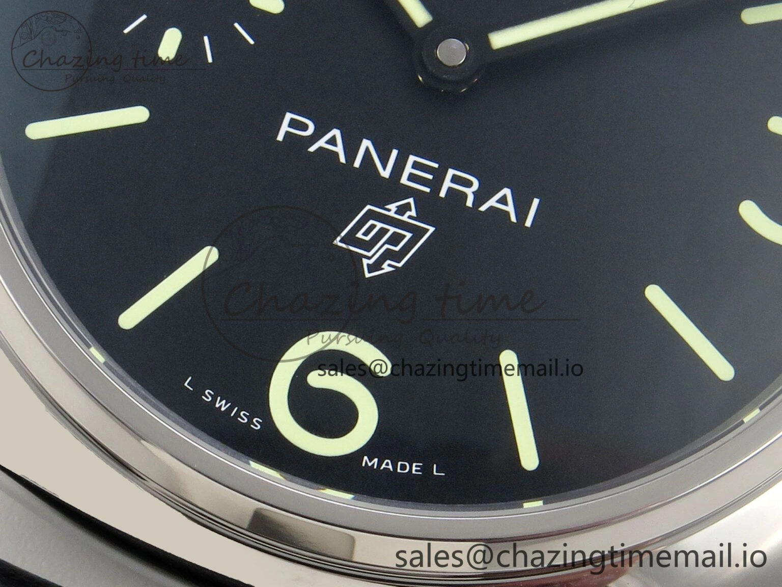 PAM754 HWF 1:1 Best Edition Black Dial On Black Leather Strap A6497