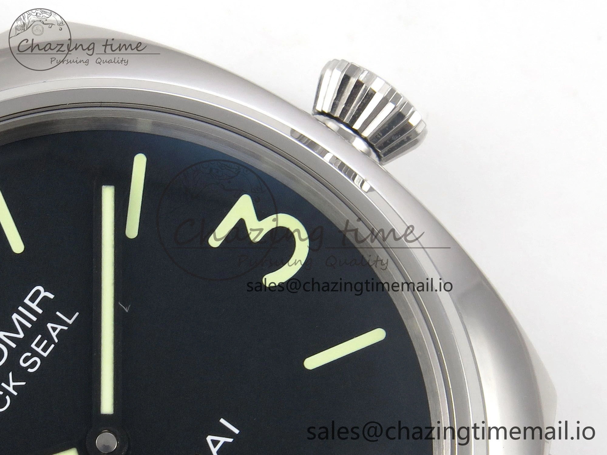 PAM754 HWF 1:1 Best Edition Black Dial On Black Leather Strap A6497