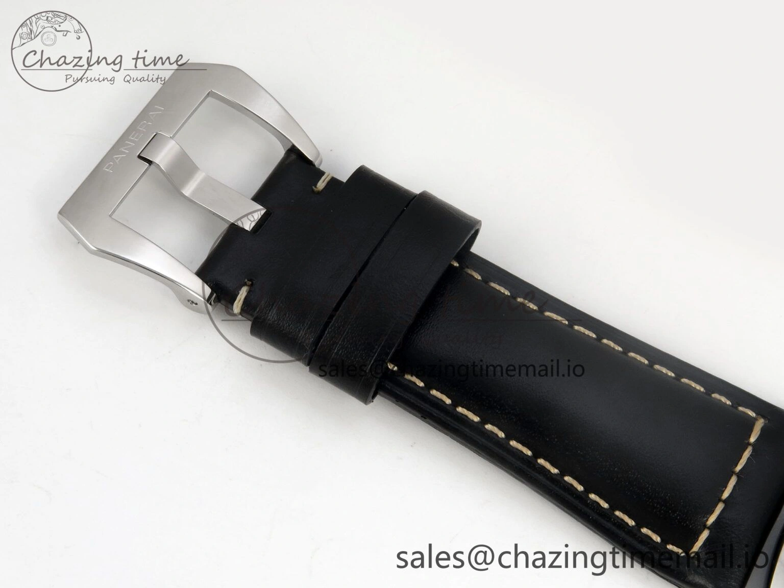 PAM754 HWF 1:1 Best Edition Black Dial On Black Leather Strap A6497