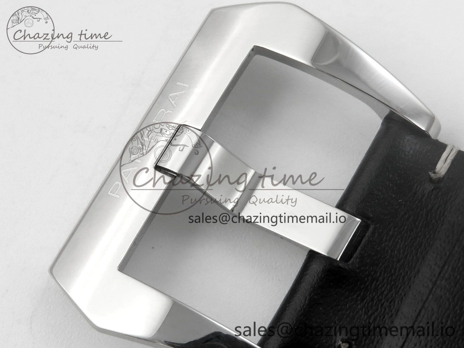 PAM754 HWF 1:1 Best Edition Black Dial On Black Leather Strap A6497