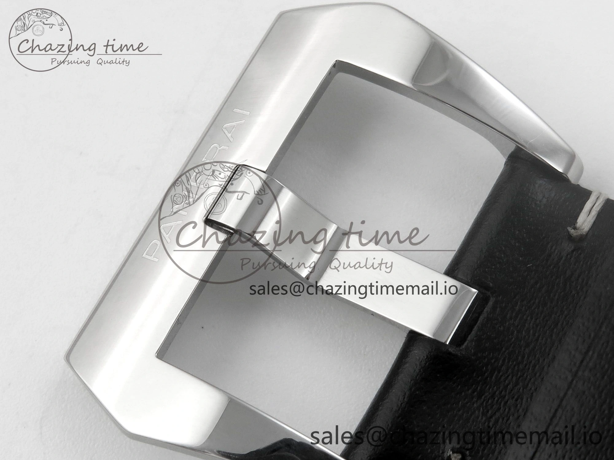 PAM754 HWF 1:1 Best Edition Black Dial On Black Leather Strap A6497