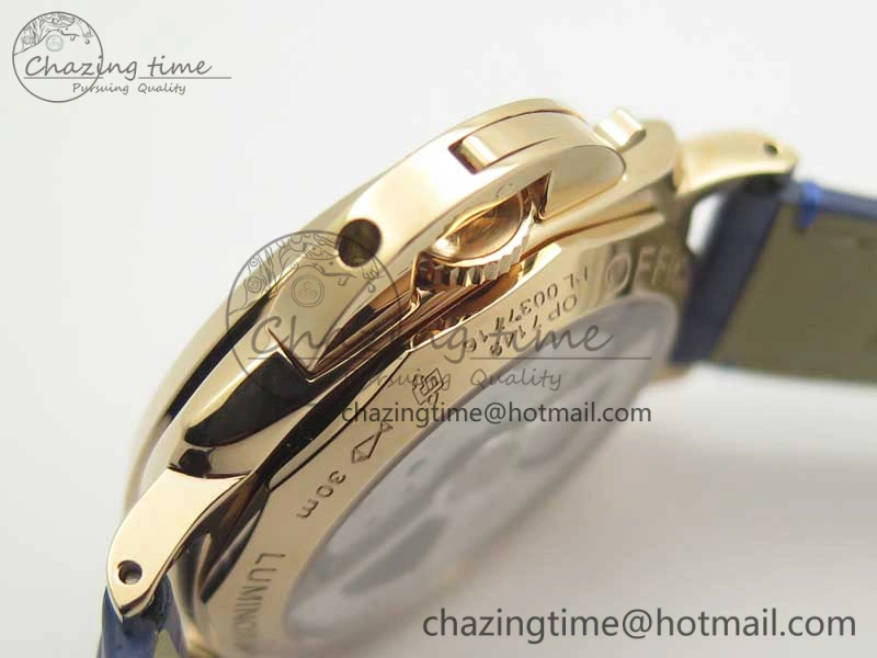 PAM756 Luminor Due VSF Best Edition White Dial on Blue Leather Strap AXXXIV