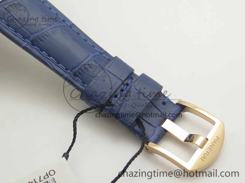 PAM756 Luminor Due VSF Best Edition White Dial on Blue Leather Strap AXXXIV