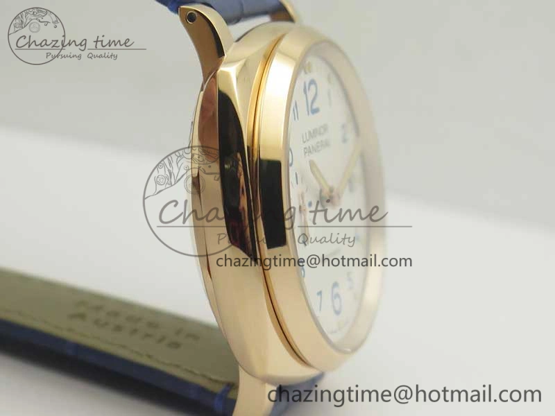 PAM756 Luminor Due VSF Best Edition White Dial on Blue Leather Strap AXXXIV