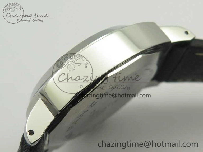 PAM773 Luminor Base Logo 3 Days Acciaio XF 1:1 Best Edition Black Dial On Black Leather Strap A6498