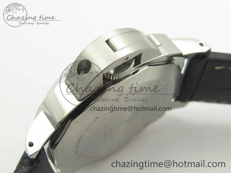 PAM773 Luminor Base Logo 3 Days Acciaio XF 1:1 Best Edition Black Dial On Black Leather Strap A6498