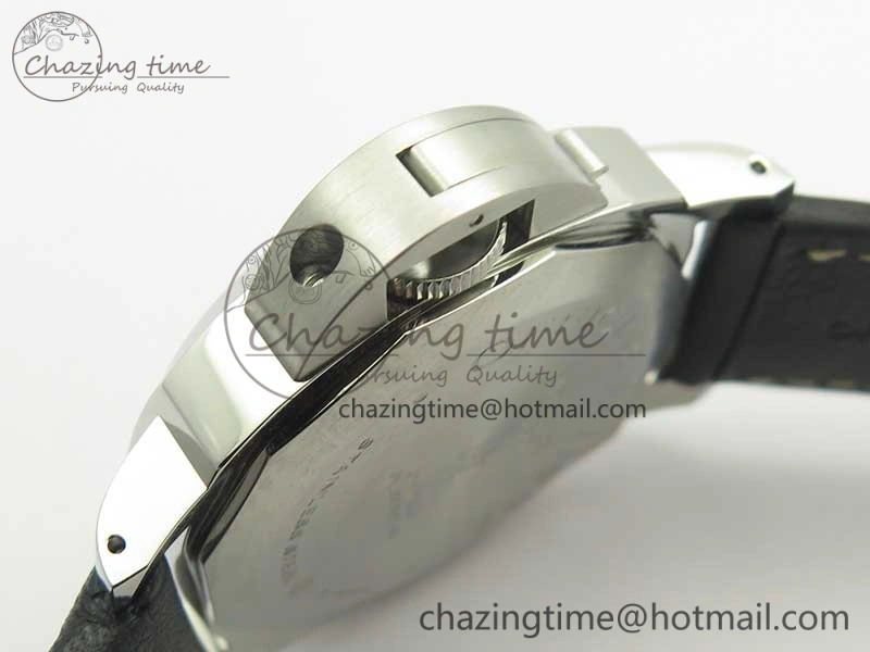 PAM773 Luminor Base Logo 3 Days Acciaio XF 1:1 Best Edition Black Dial On Black Leather Strap A6498