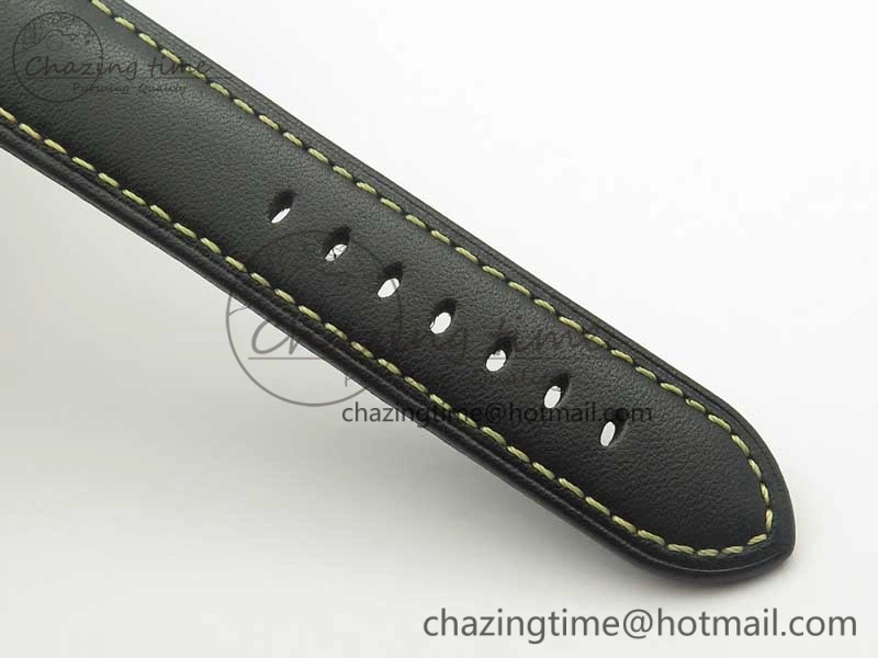 PAM773 Luminor Base Logo 3 Days Acciaio XF 1:1 Best Edition Black Dial On Black Leather Strap A6498