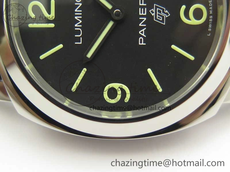 PAM773 Luminor Base Logo 3 Days Acciaio XF 1:1 Best Edition Black Dial On Black Leather Strap A6498