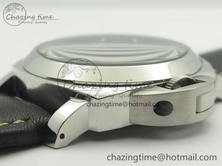 PAM773 Luminor Base Logo 3 Days Acciaio XF 1:1 Best Edition Black Dial On Black Leather Strap A6498