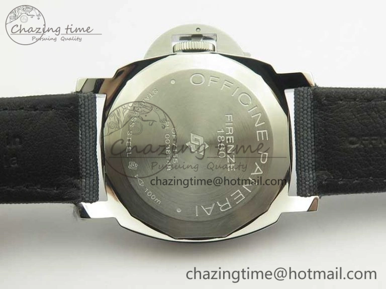 PAM774 Luminor Base Blue Logo 3 Days Acciaio XF 1:1 Best Edition Black Dial On Blue Nylon Strap A6498