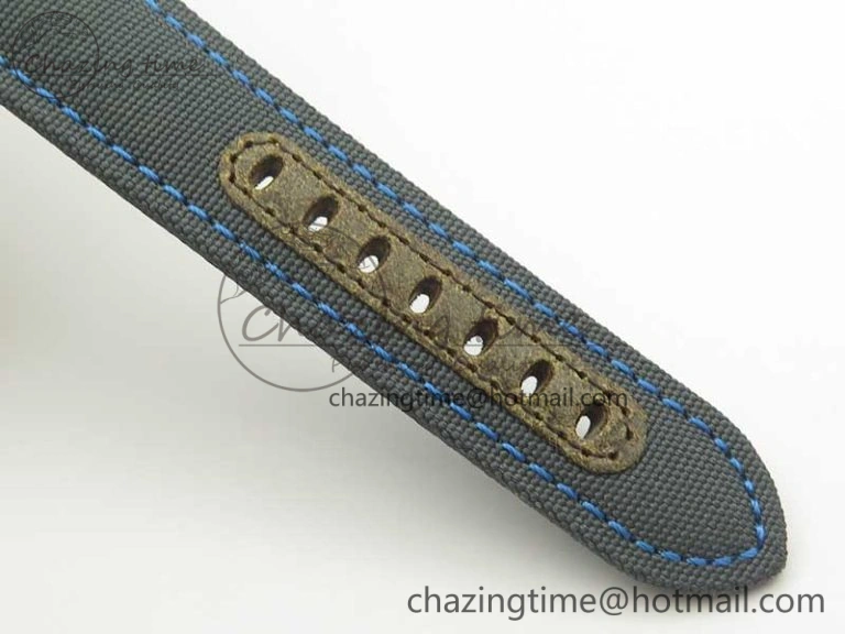PAM774 Luminor Base Blue Logo 3 Days Acciaio XF 1:1 Best Edition Black Dial On Blue Nylon Strap A6498