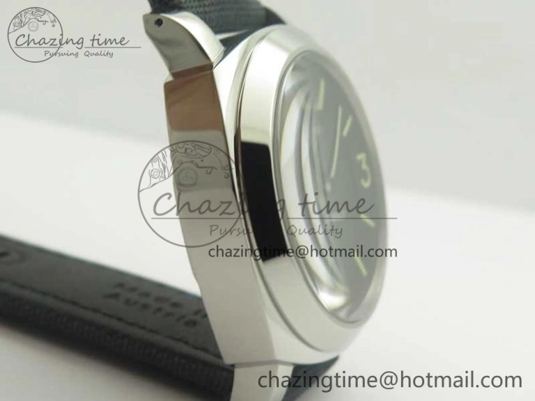 PAM774 Luminor Base Blue Logo 3 Days Acciaio XF 1:1 Best Edition Black Dial On Blue Nylon Strap A6498
