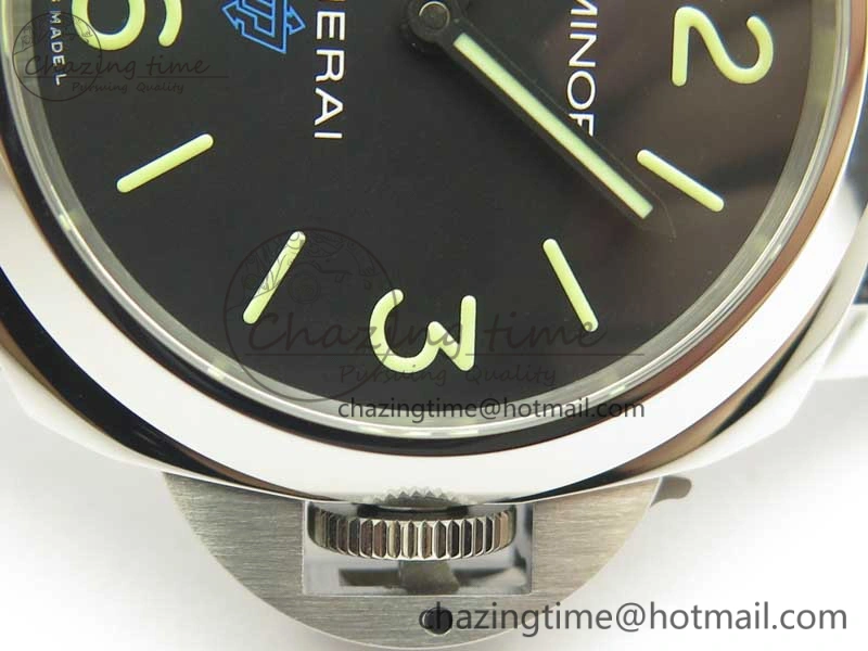 PAM774 Luminor Base Blue Logo 3 Days Acciaio XF 1:1 Best Edition Black Dial On Blue Nylon Strap A6498