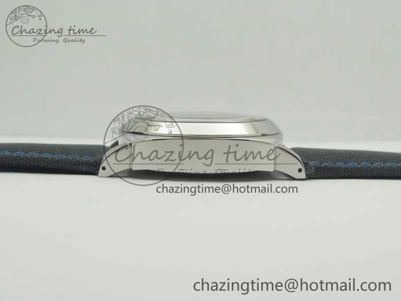 PAM774 Luminor Base Blue Logo 3 Days Acciaio XF 1:1 Best Edition Black Dial On Blue Nylon Strap A6498