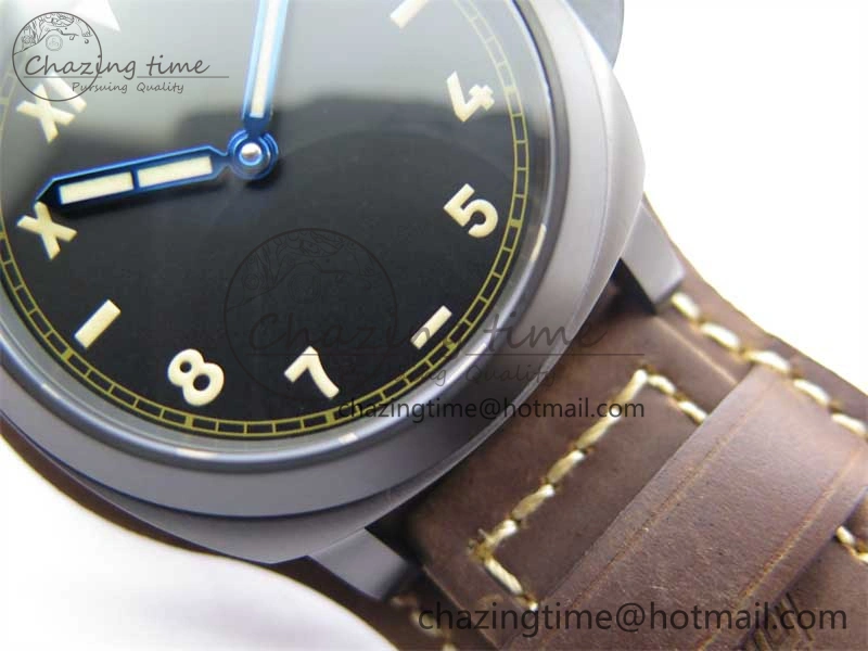 PAM779 SS HWF 1:1 Best Edition on Leather Strap A6497