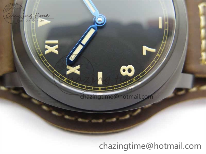 PAM779 SS HWF 1:1 Best Edition on Leather Strap A6497