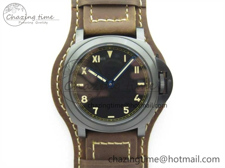 PAM779 SS HWF 1:1 Best Edition on Leather Strap A6497
