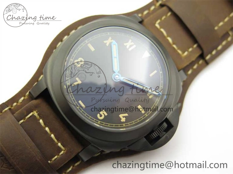PAM779 SS HWF 1:1 Best Edition on Leather Strap A6497