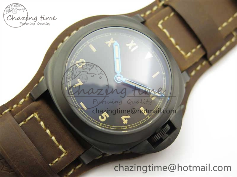 PAM779 SS HWF 1:1 Best Edition on Leather Strap A6497