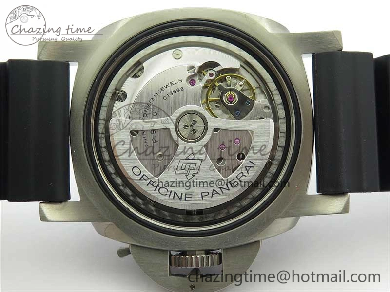 PAM799 Titanium VSF Best Edition Carbotech Bezel Black Dial on Rubber Strap P.9010 Clone