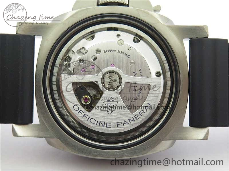 PAM799 Titanium VSF Best Edition Carbotech Bezel Black Dial on Rubber Strap P.9010 Clone