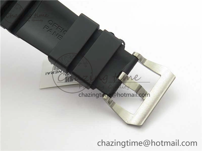 PAM799 Titanium VSF Best Edition Carbotech Bezel Black Dial on Rubber Strap P.9010 Clone