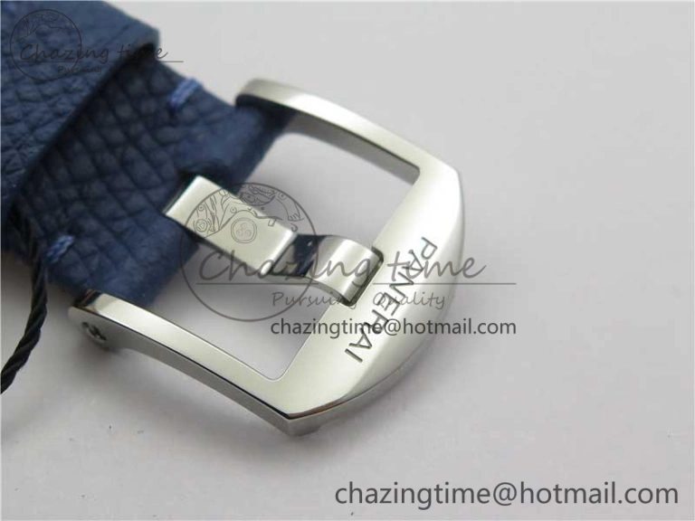 PAM906 Luminor Due VSF Best Edition White Dial on Blue Leather Strap AXXXIV
