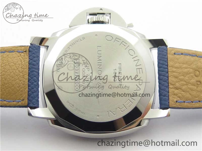 PAM906 Luminor Due VSF Best Edition White Dial on Blue Leather Strap AXXXIV