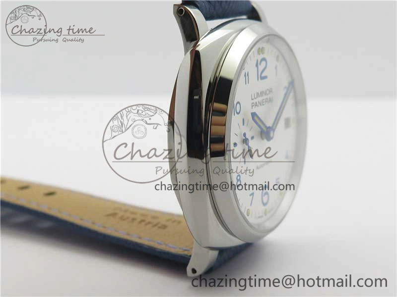PAM906 Luminor Due VSF Best Edition White Dial on Blue Leather Strap AXXXIV