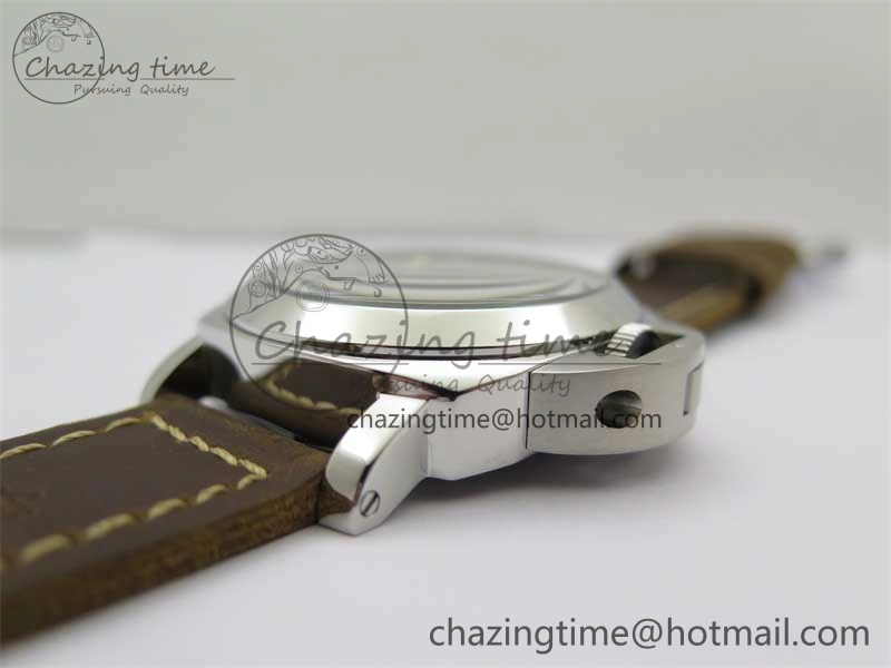 PAM911 SS HWF 1:1 Best Edition on Leather Strap A6497