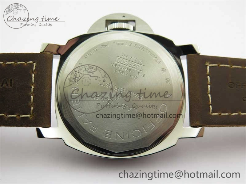 PAM911 SS HWF 1:1 Best Edition on Leather Strap A6497