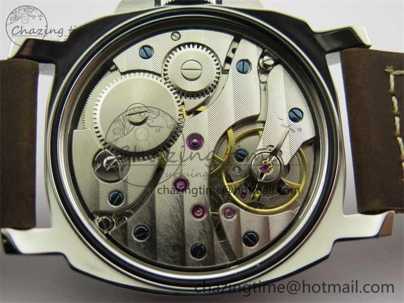 PAM911 SS HWF 1:1 Best Edition on Leather Strap A6497