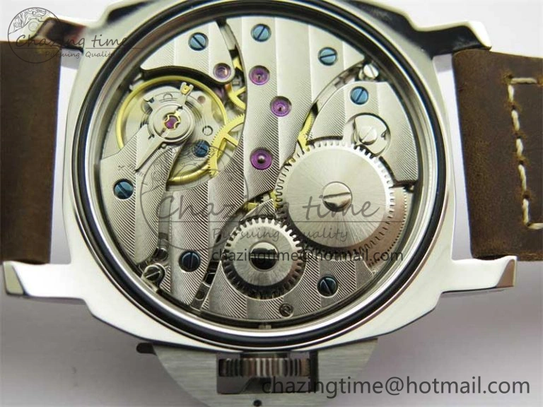 PAM911 SS HWF 1:1 Best Edition on Leather Strap A6497
