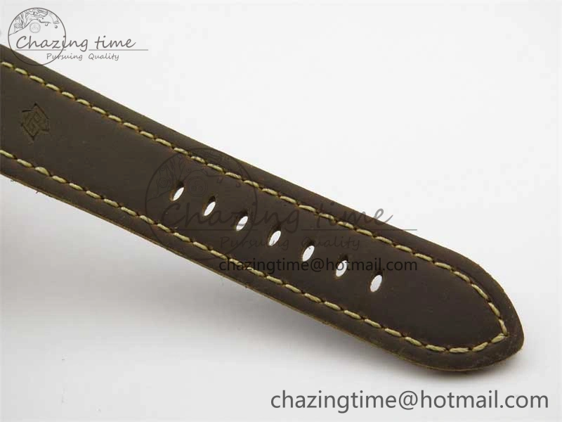 PAM911 SS HWF 1:1 Best Edition on Leather Strap A6497