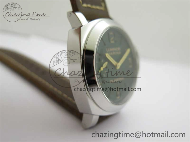 PAM911 SS HWF 1:1 Best Edition on Leather Strap A6497