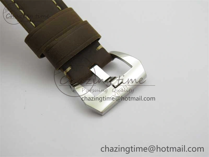 PAM911 SS HWF 1:1 Best Edition on Leather Strap A6497
