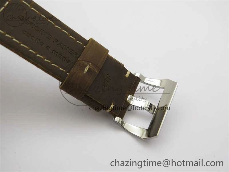 PAM911 SS HWF 1:1 Best Edition on Leather Strap A6497