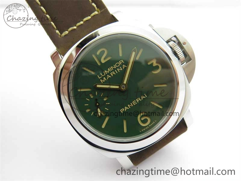 PAM911 SS HWF 1:1 Best Edition on Leather Strap A6497