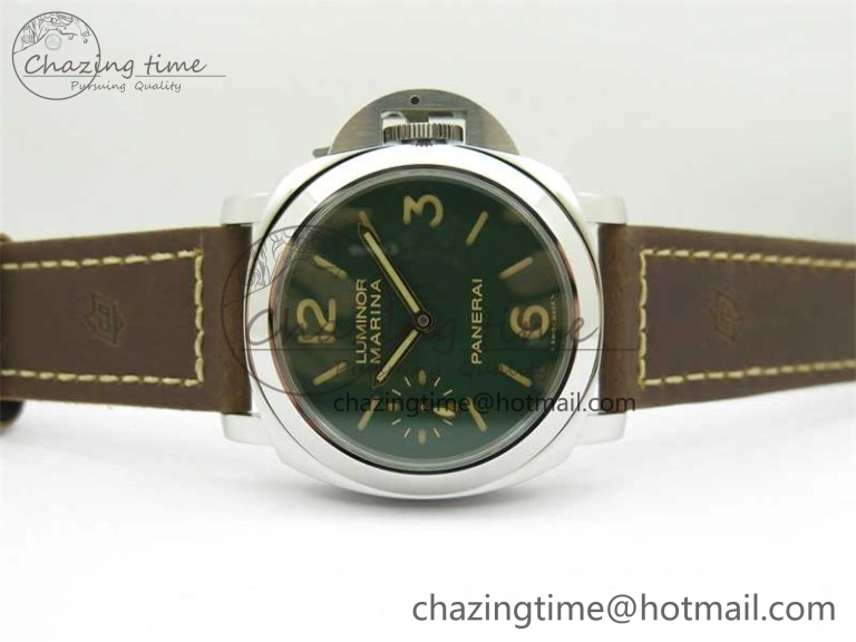 PAM911 SS HWF 1:1 Best Edition on Leather Strap A6497