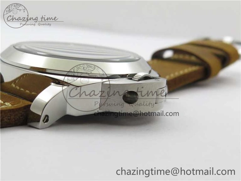 PAM911 T “Last One For Paneristi” Noob 1:1 Best Edition on Brown Leather Strap A6497 with Y-Incabloc V12