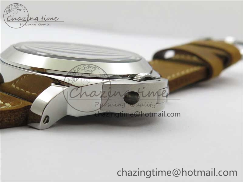 PAM911 T “Last One For Paneristi” Noob 1:1 Best Edition on Brown Leather Strap A6497 with Y-Incabloc V12