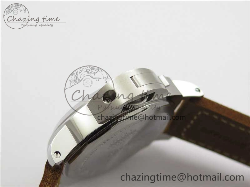 PAM911 T “Last One For Paneristi” Noob 1:1 Best Edition on Brown Leather Strap A6497 with Y-Incabloc V12
