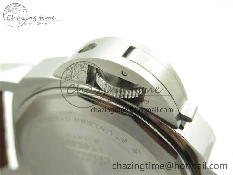 PAM911 T “Last One For Paneristi” Noob 1:1 Best Edition on Brown Leather Strap A6497 with Y-Incabloc V12