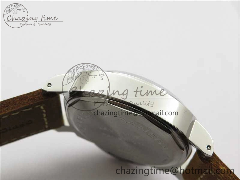 PAM911 T “Last One For Paneristi” Noob 1:1 Best Edition on Brown Leather Strap A6497 with Y-Incabloc V12