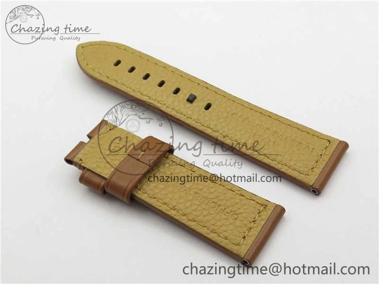 PAM911 T “Last One For Paneristi” Noob 1:1 Best Edition on Brown Leather Strap A6497 with Y-Incabloc V12