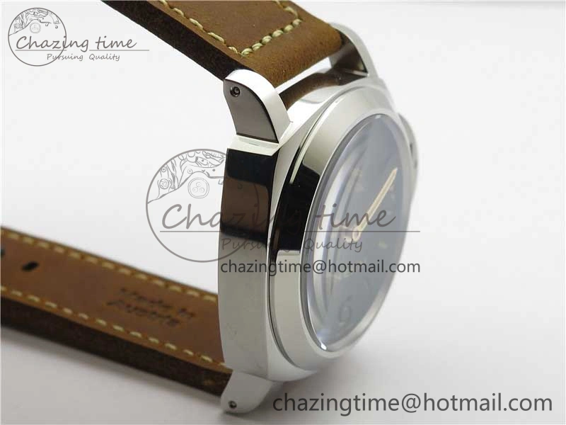 PAM911 T “Last One For Paneristi” Noob 1:1 Best Edition on Brown Leather Strap A6497 with Y-Incabloc V12